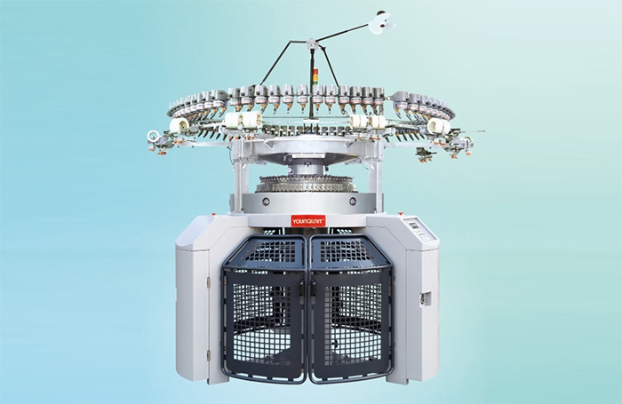 YK-DEHD DOUBLE KNIT ELECTRONIC JACQUARD KNITTING MACHINE WITH HIGHER FRAME SYSTEM